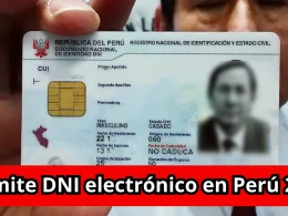 Trámite DNI electrónico en Perú 2025