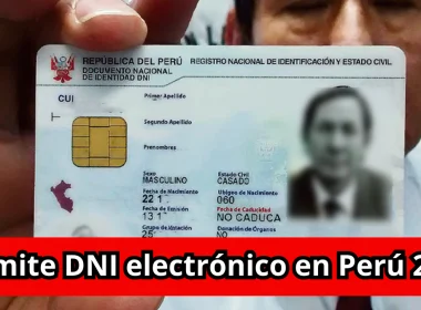 Trámite DNI electrónico en Perú 2025