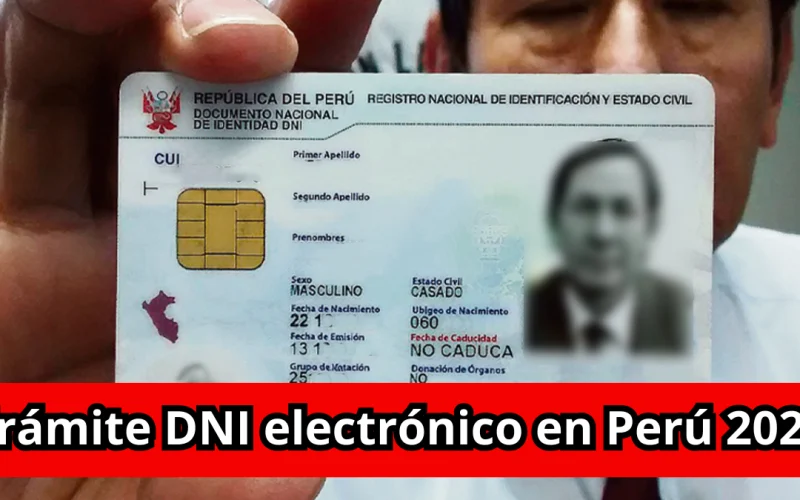 Trámite DNI electrónico en Perú 2025
